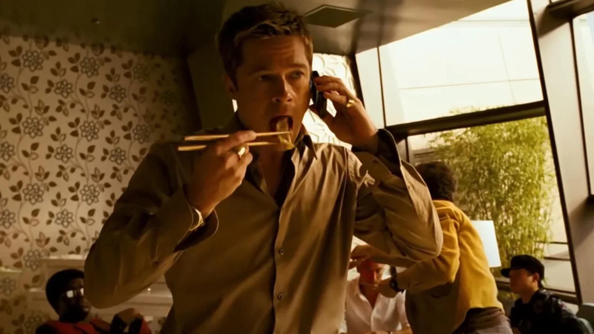 ¿Por qué Brad Pitt siempre sale comiendo en sus películas?