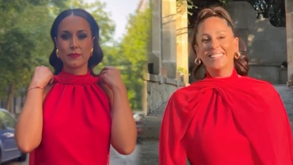 Raquel Lozano y Anabel Pantoja, con el mismo vestido