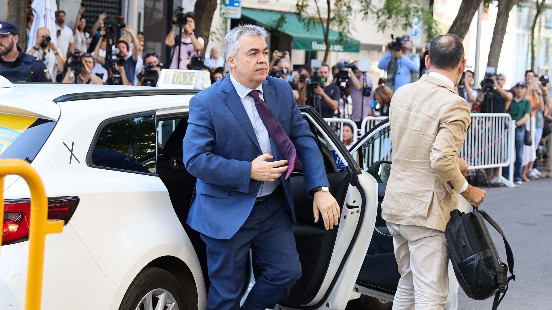 Santos Cerdán, a su llegada a declarar al Tribunal Supremo
