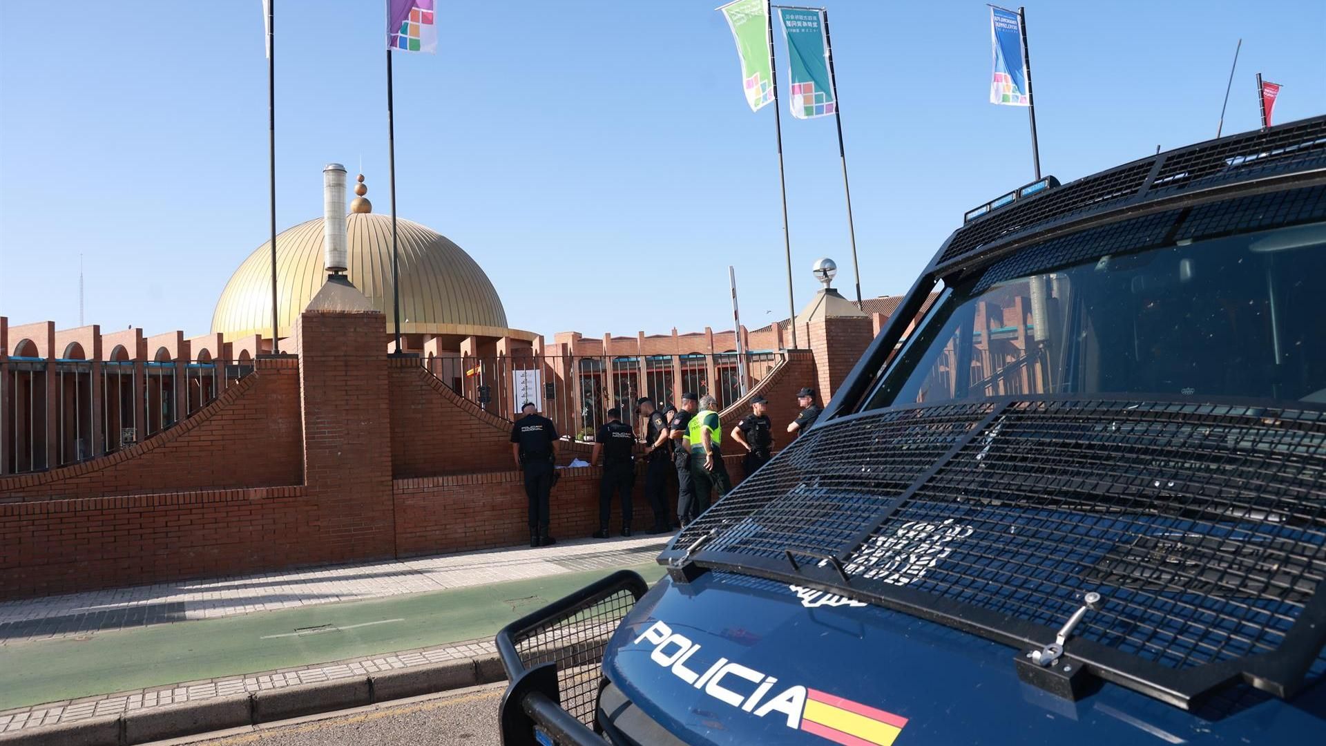 Agentes de la Policía Nacional durante el dispositivo de seguridad para la Cumbre de la ONU