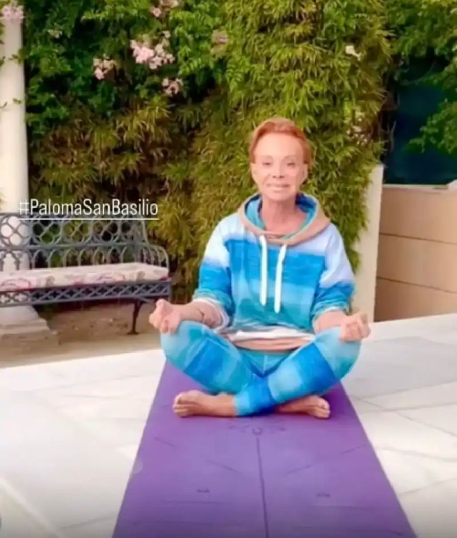 El jardín exterior de la casa de Paloma San Basilio