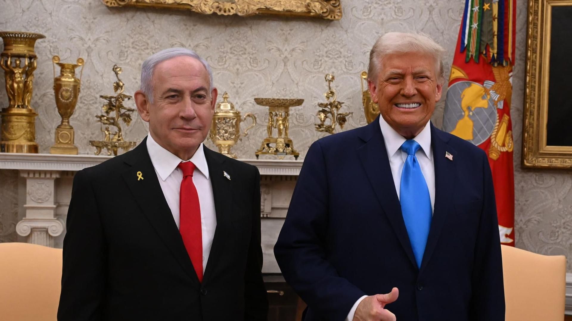 El primer ministro de Israel, Benjamin Netanyahu, y el presidente de Estados Unidos, Donald Trump