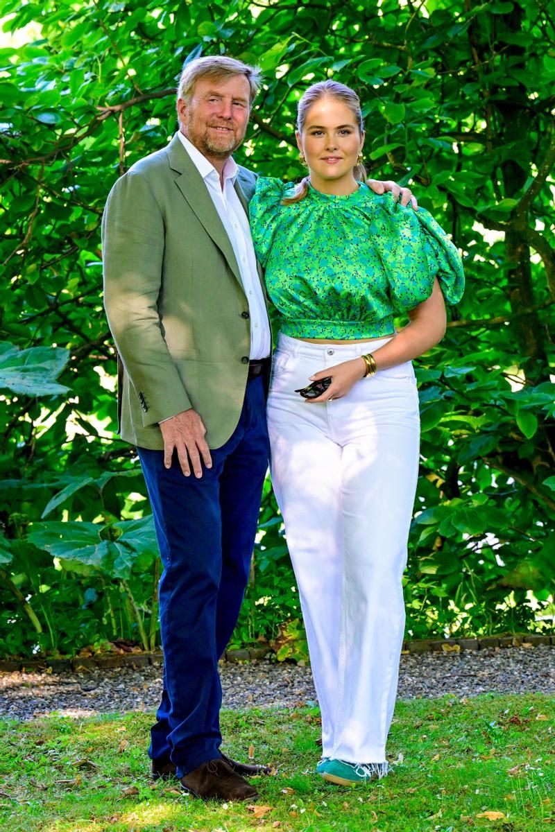 El rey Guillermo y la princesa Amalia