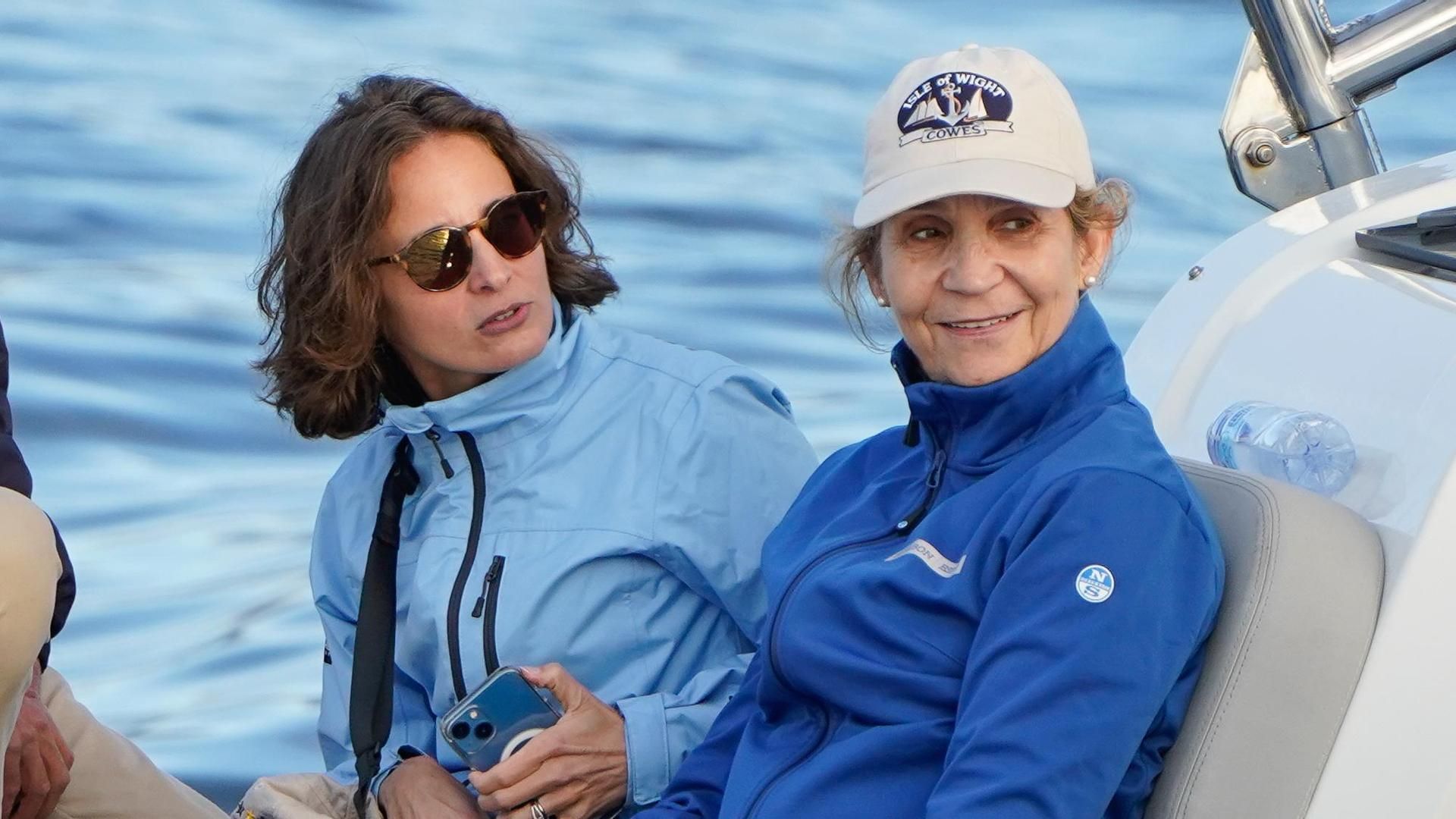 La Infanta Elena y Laurence Debray