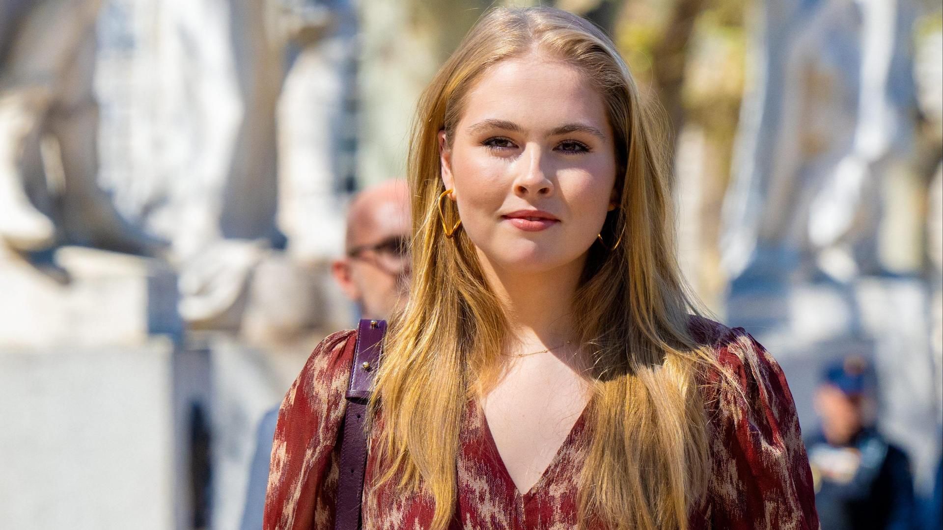 La princesa Amalia de Holanda este 7 de abril.