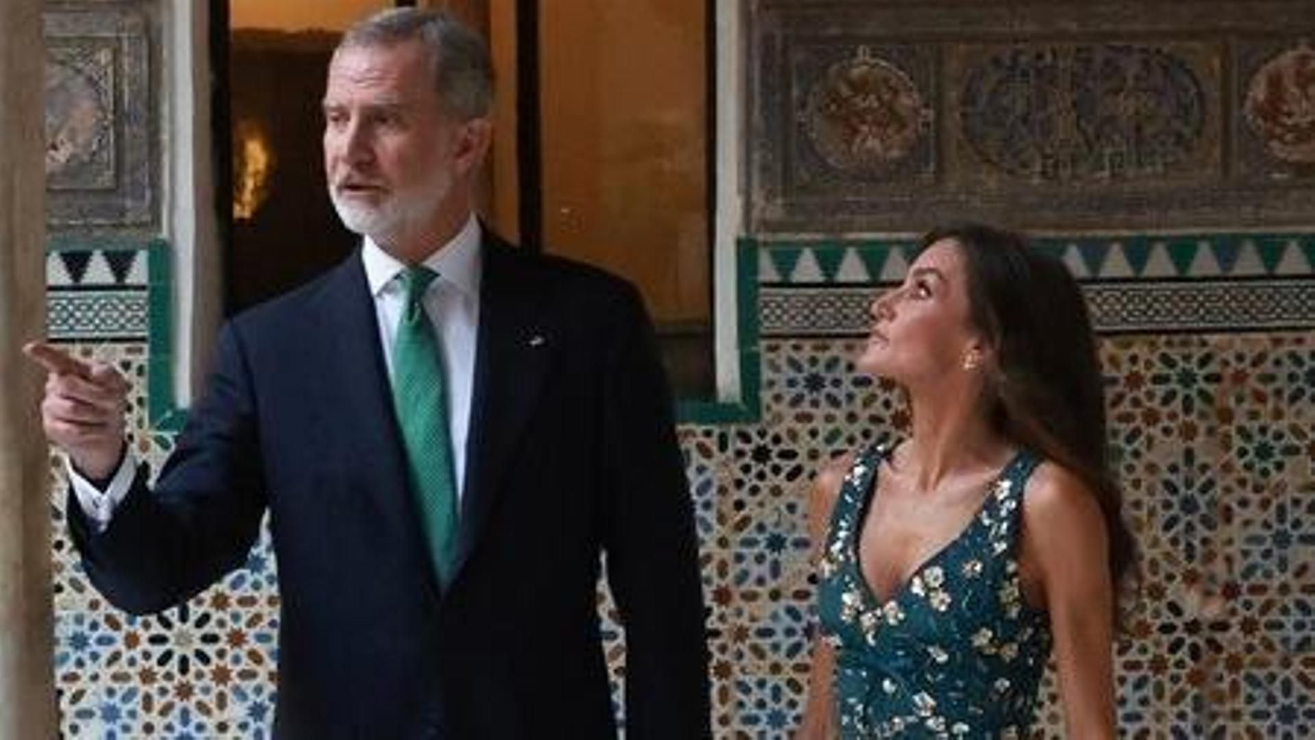 Sus Majestades los Reyes, Don Felipe y Doña Letizia, en el Real Alcázar