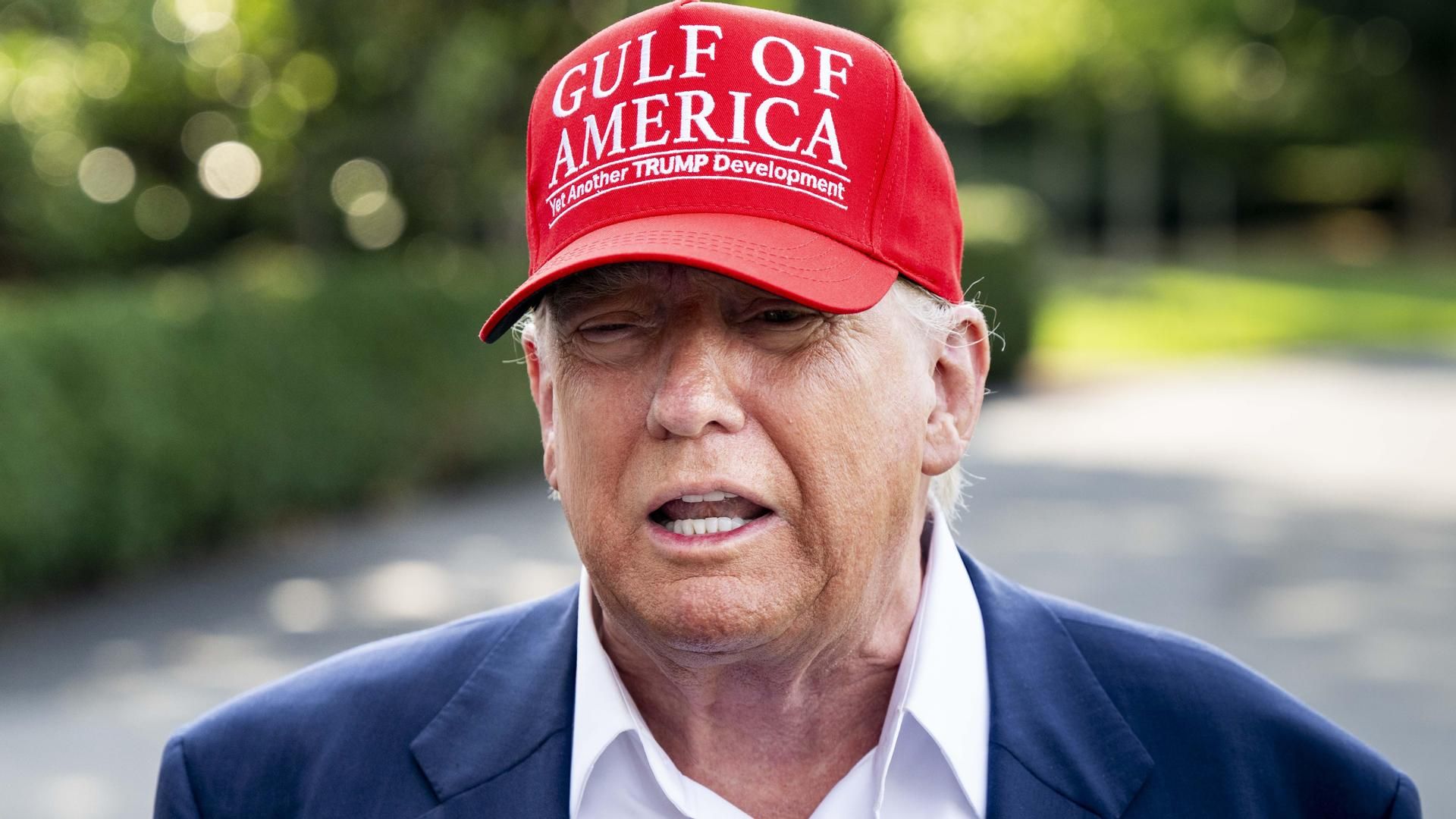 Trump en la inaguración de Alligator Alcatraz