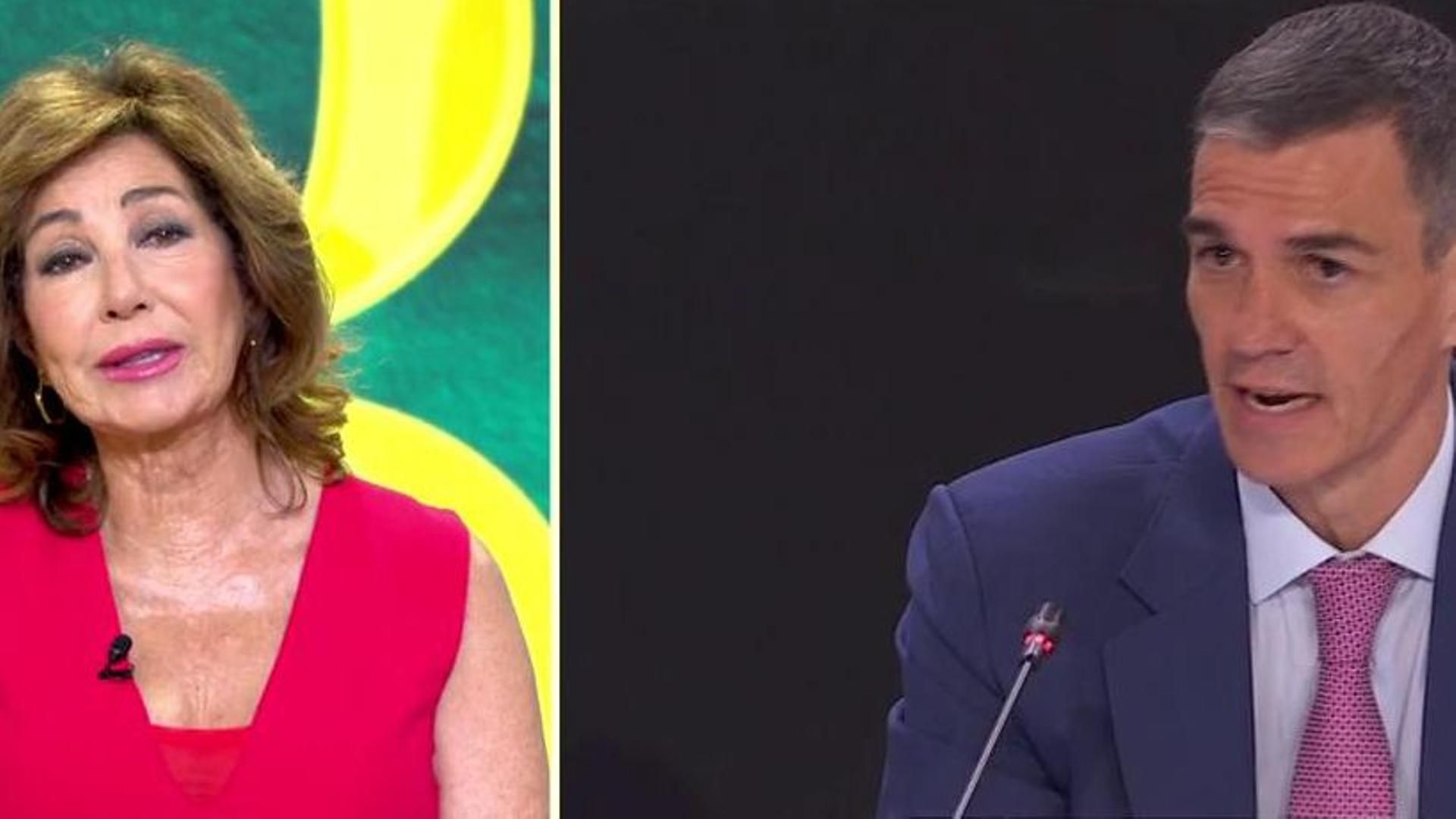 Ana Rosa: "El presidente está como un tren de Renfe. Colapsado y sin aire"