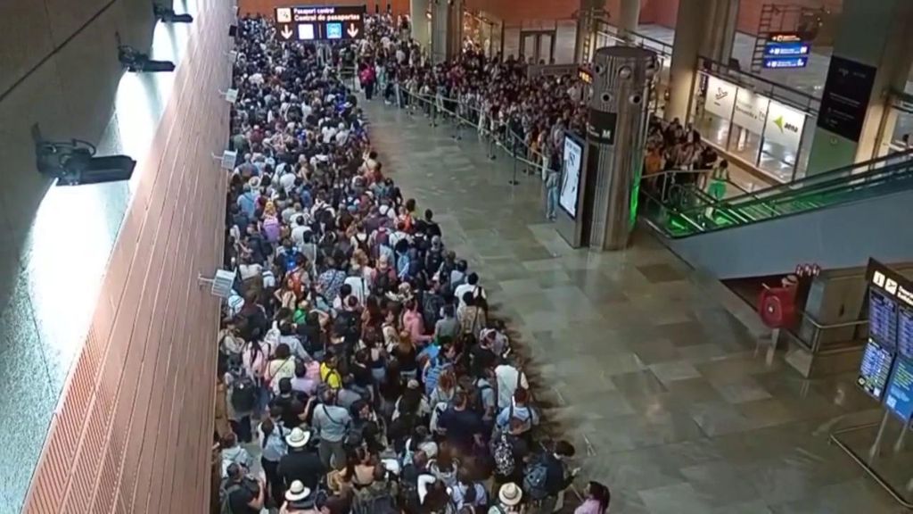 Caos en el aeropuerto de Madrid-Barajas