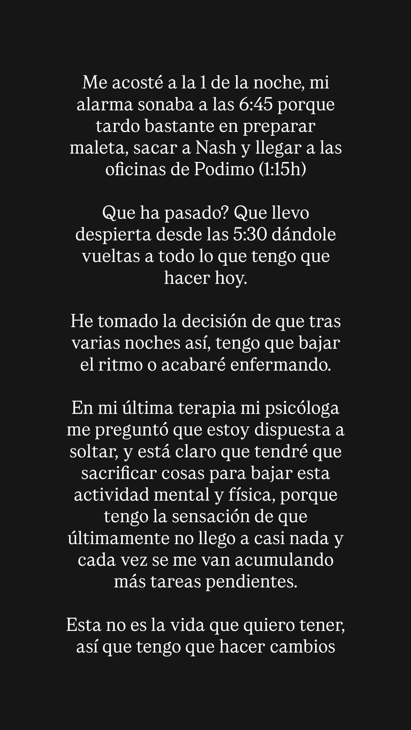 El comunicado de Nagore Robles sobre los cambios que va a realizar