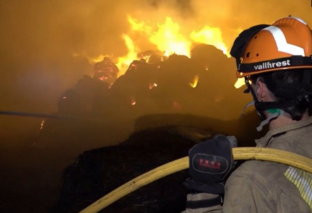 El gran incendio en Lleida
