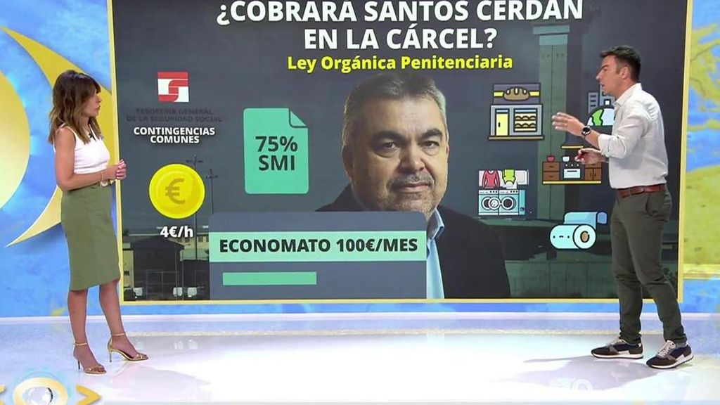 El kit de supervivencia de Santos Cerdán en la cárcel: vaselina, preservativos y hasta 450 euros al mes