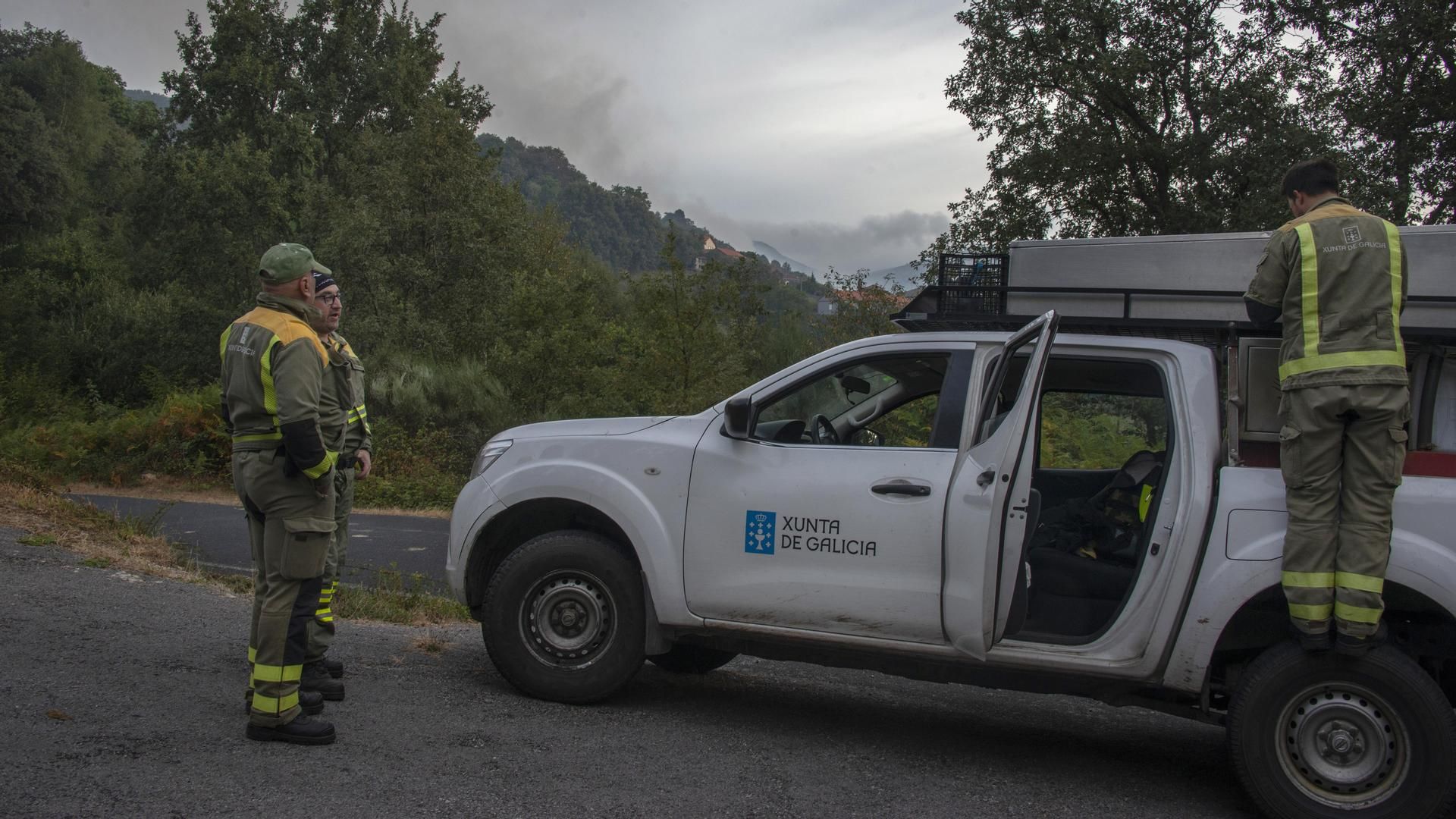 Muere una persona en el incendio forestal de San Cristovo de Cea, Ourense