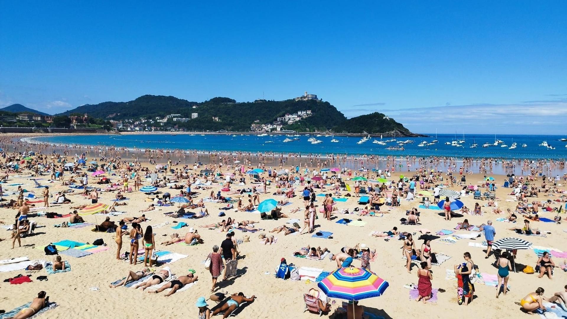 Playa de la Concha en San Sebastián Playa de la Concha en San Sebastián