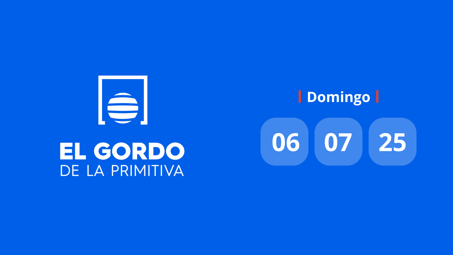 Comprobar Gordo de la Primitiva: números premiados hoy domingo 6 de julio de 2025