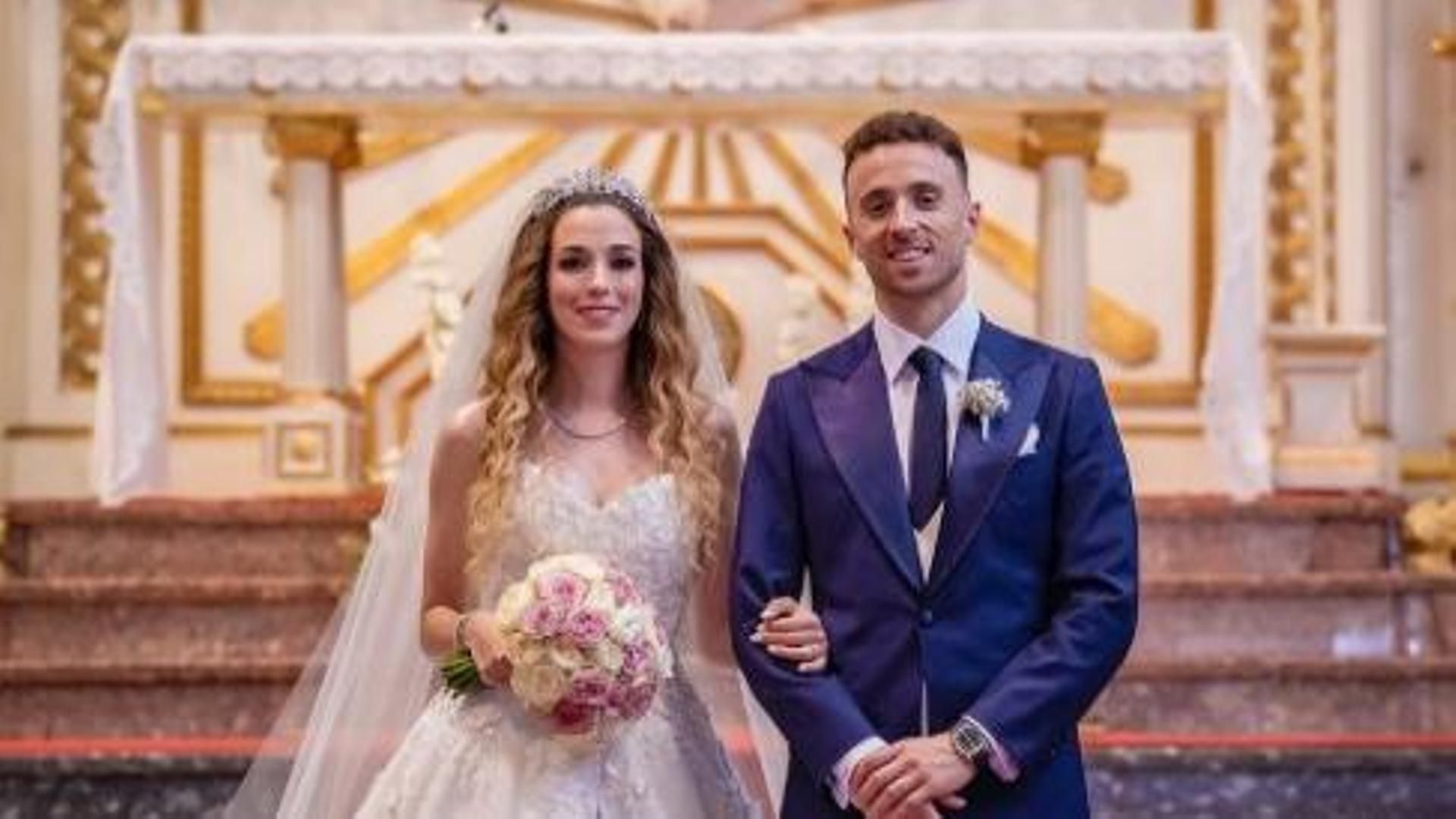 Diego Jota y su mujer Rute Cardoso, en la boda celebrada 11 días antes de la muerte del futbolista del Liverpool