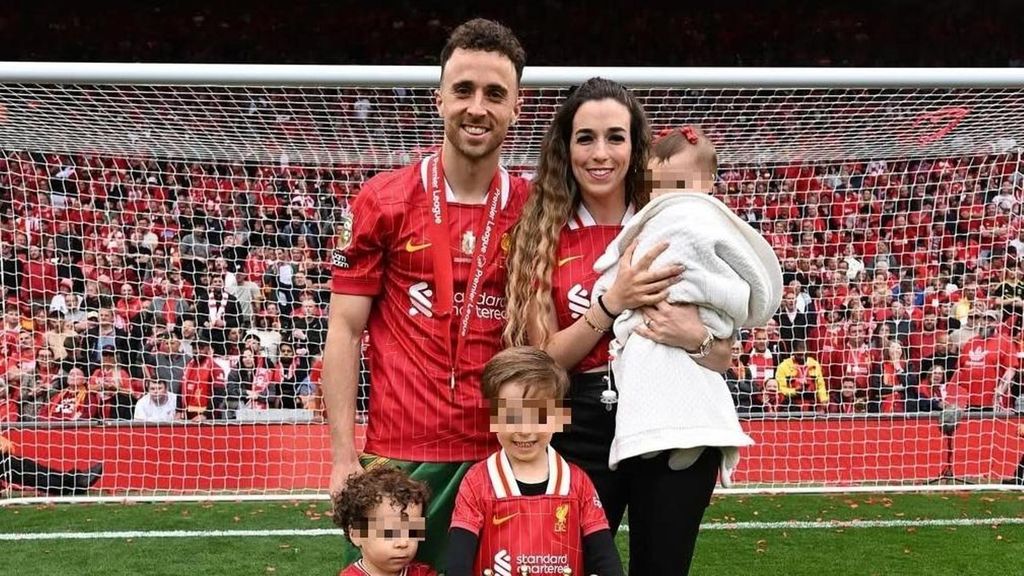 Diogo Jota y su familia