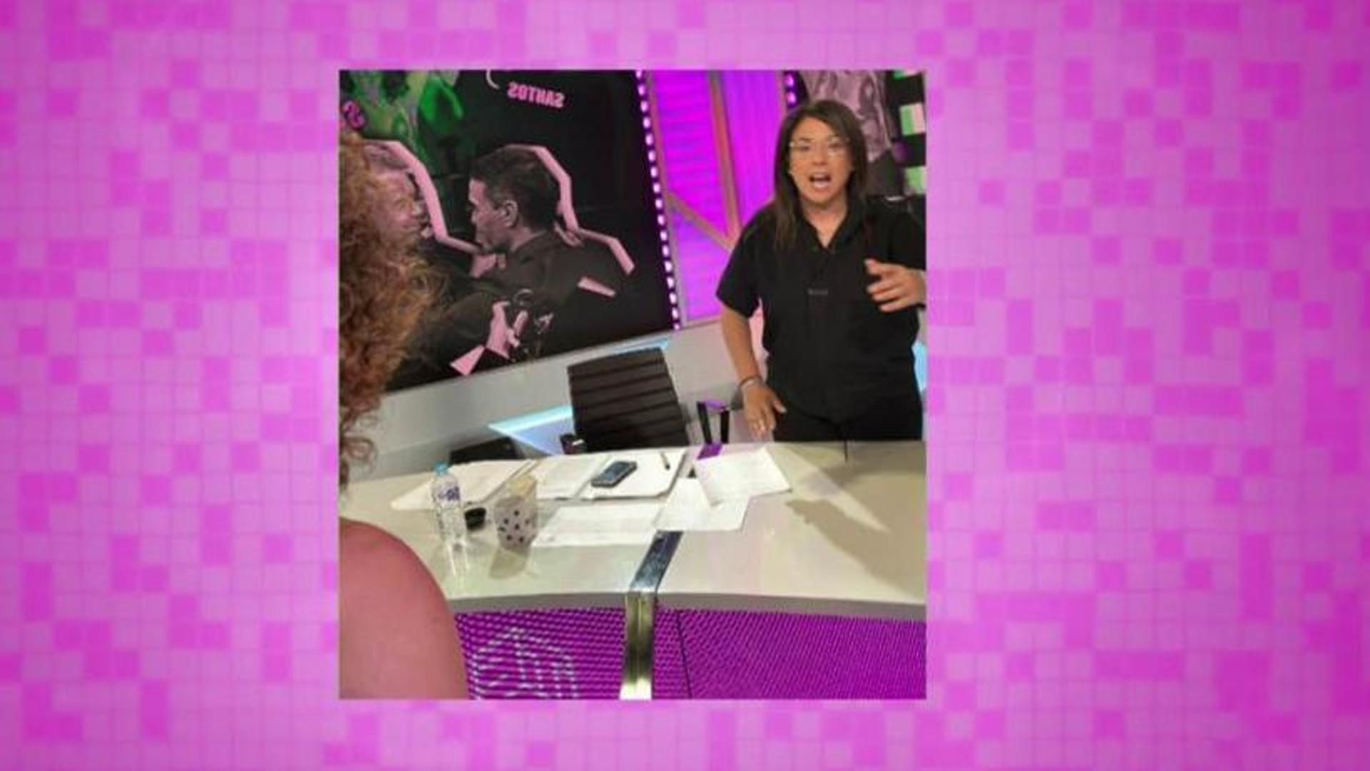 Imagen hecha con el móvil de la diputada y enviada a Feijóo