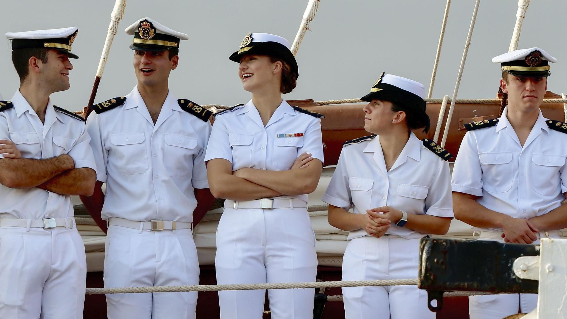 La princesa Leonor llega a Gijón tras embarcarse de nuevo en el 'Juan Sebastián de Elcano'