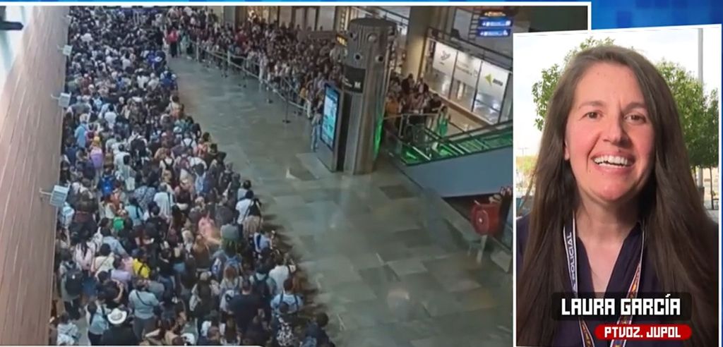La portavoz de Jupol, sobre el caos en el aeropuerto de Barajas: ''Aena multiplica los vuelos, pero no las infraestructuras''