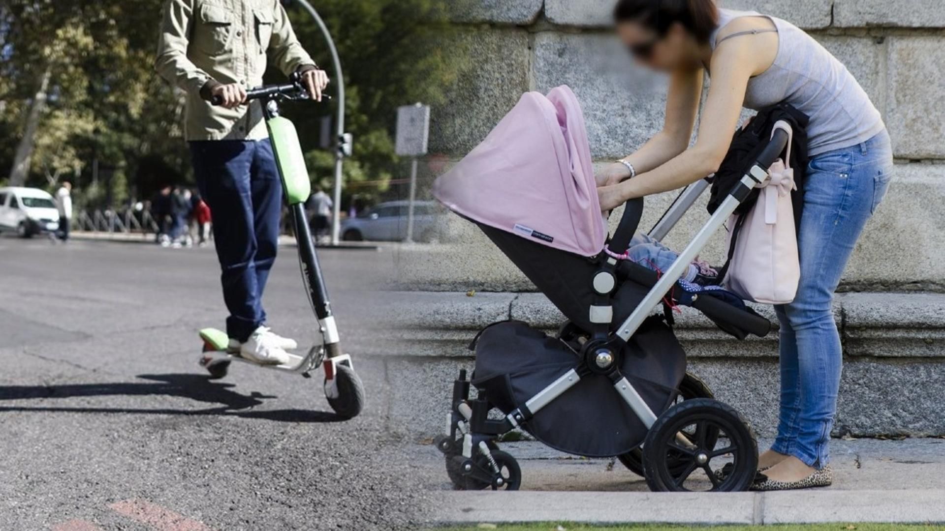 Un bebé de siete meses, atropellado por un patinete eléctrico