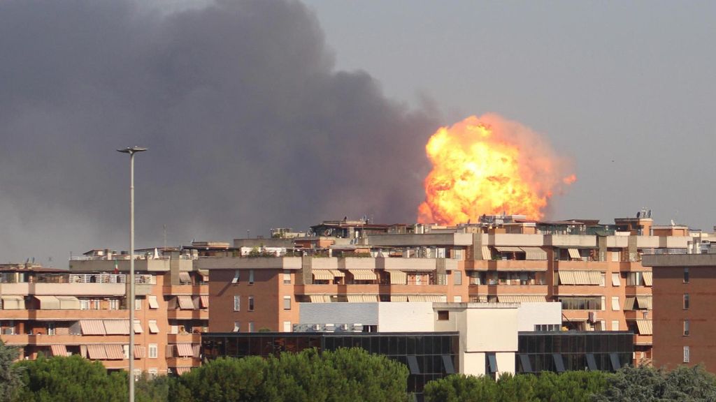 Al menos 30 heridos tras una impactante explosión con varias réplicas en una gasolinera de Roma
