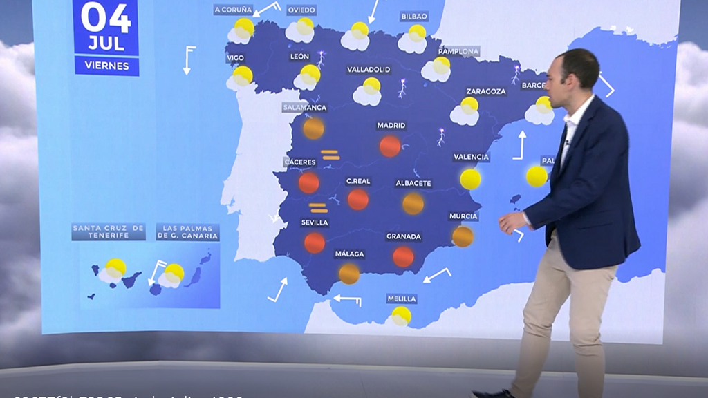 Tormentas intensas en el norte con granizo