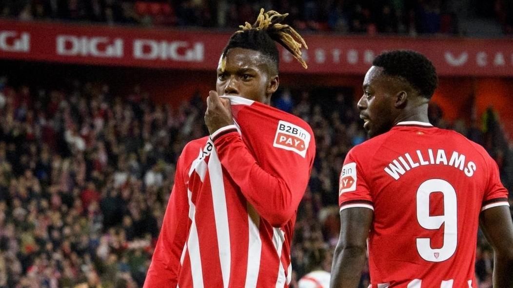 Imagen de archivo de Nico Williams, futbolista que ha renovado con el Athletic Club hasta 2035 Imagen de archivo de Nico Williams, futbolista que ha renovado con el Athletic Club hasta 2035