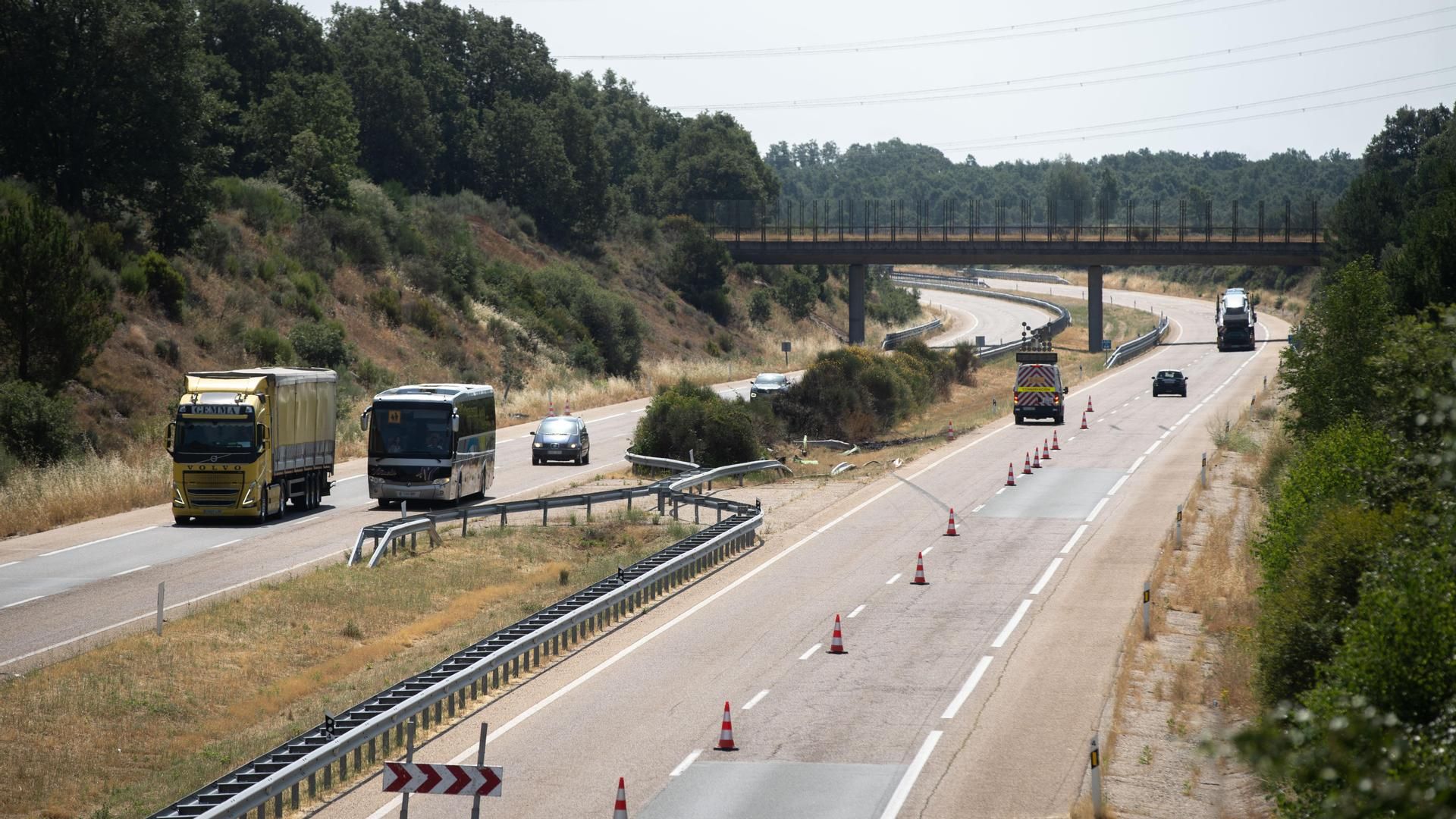 Lugar en el que ocurrió el accidente en el que el murieron el futbolista Diogo Jota y su hermano pequeño, André Silva