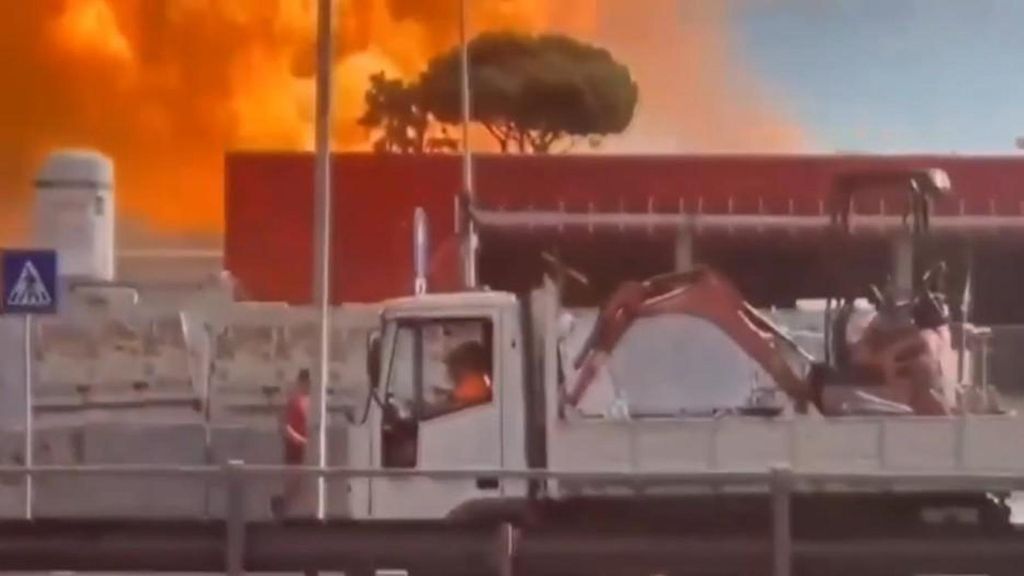 Una potente explosión en una gasolinera en Roma deja una treintena de heridos
