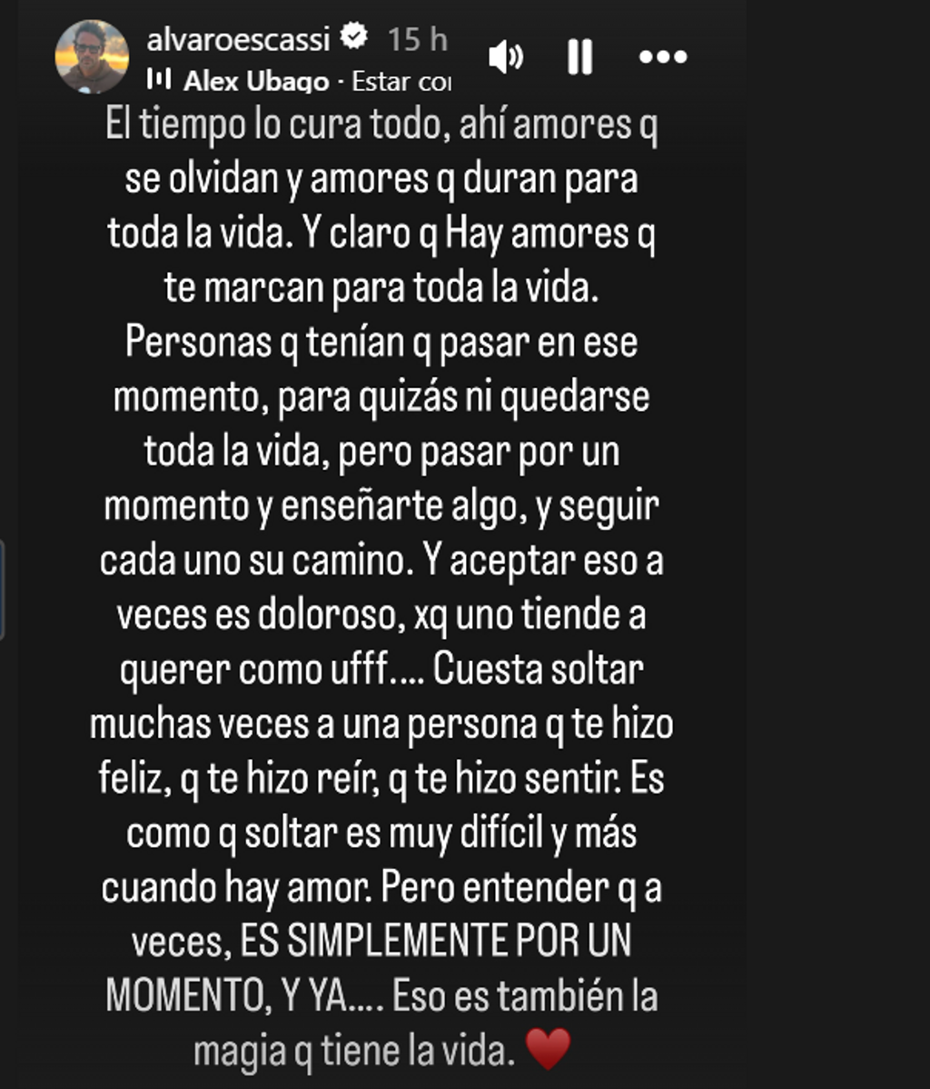 El comunicado de Escassi