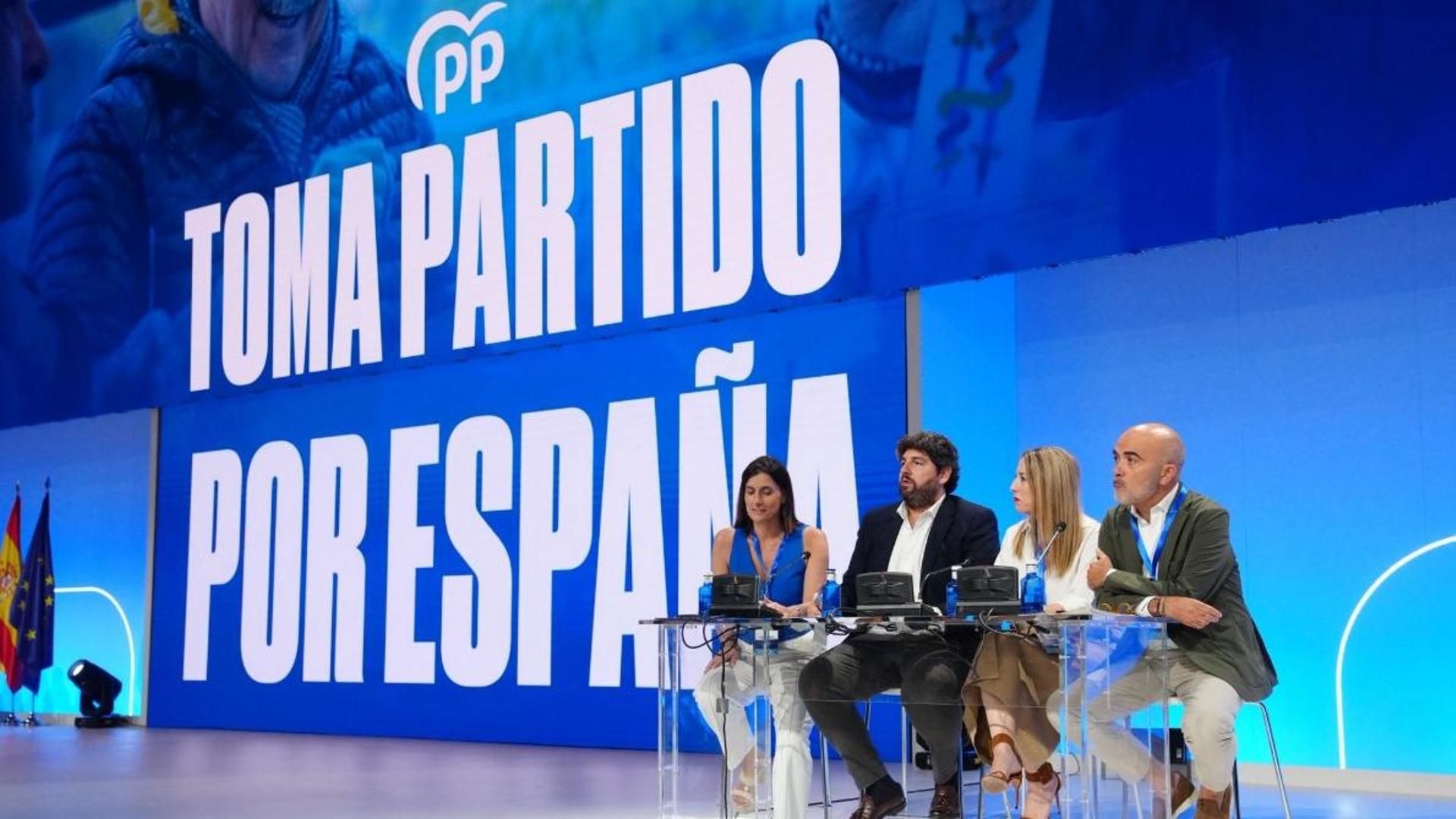 Imagen del XXI Congreso Nacional Extraordinario del PP donde ha actuado el humorista canario Abraham Gómez Rosales