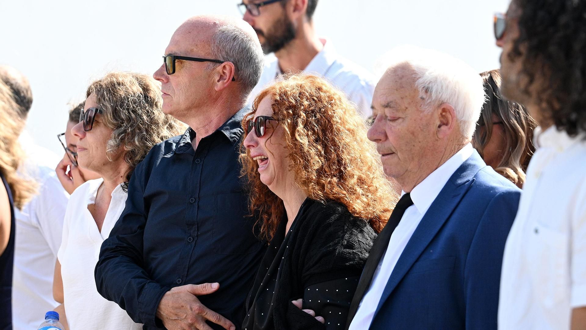 Joaquim e Isabel Silva, en el funeral de Diogo Jota y André Silva