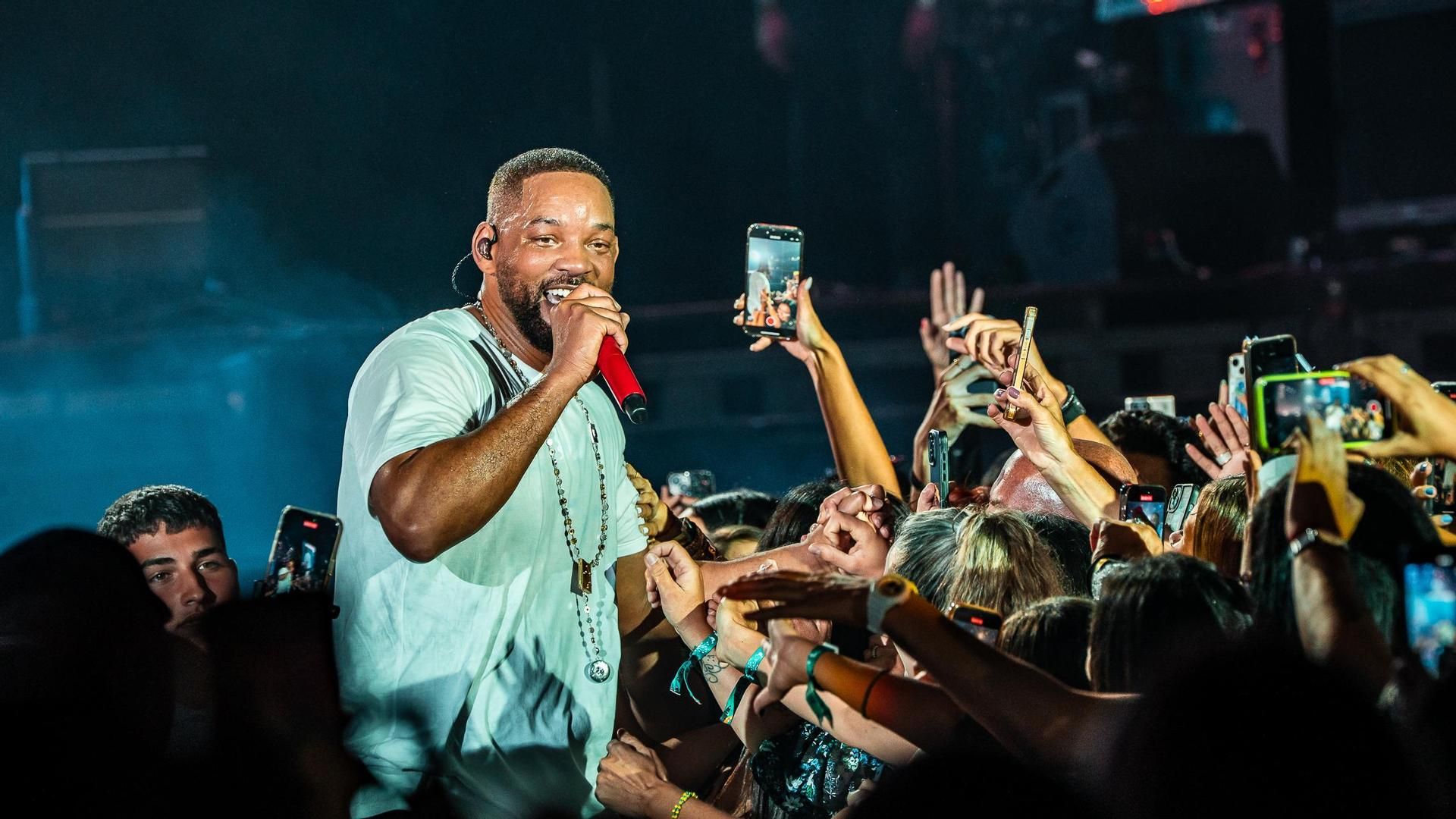 Will Smith actuando en el Granca Live Fest donde ha conocido a un fan con parálisis cerebral
