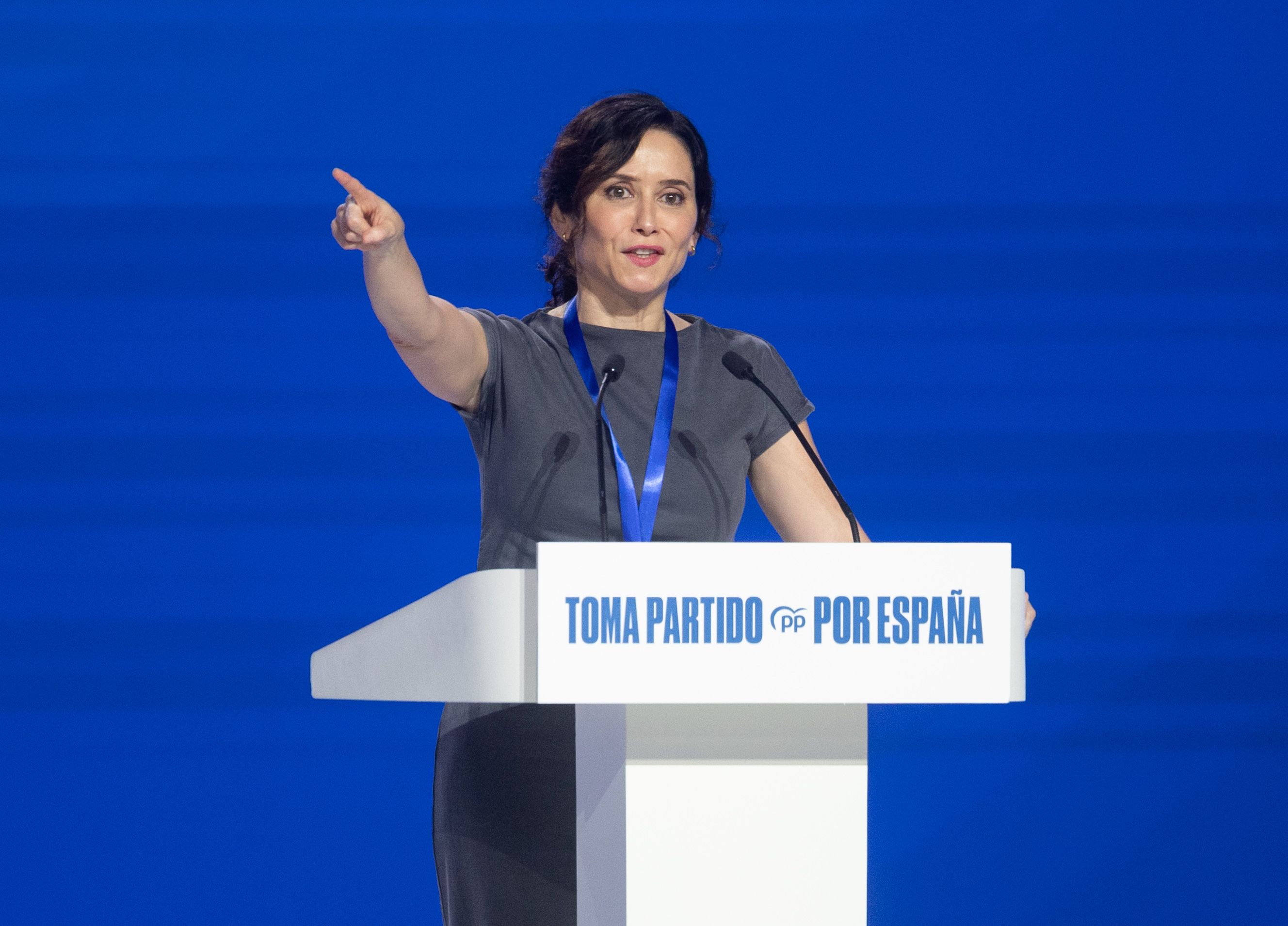 Isabel Díaz Ayuso interviene durante la segunda jornada del XXI Congreso Nacional del Partido Popular
