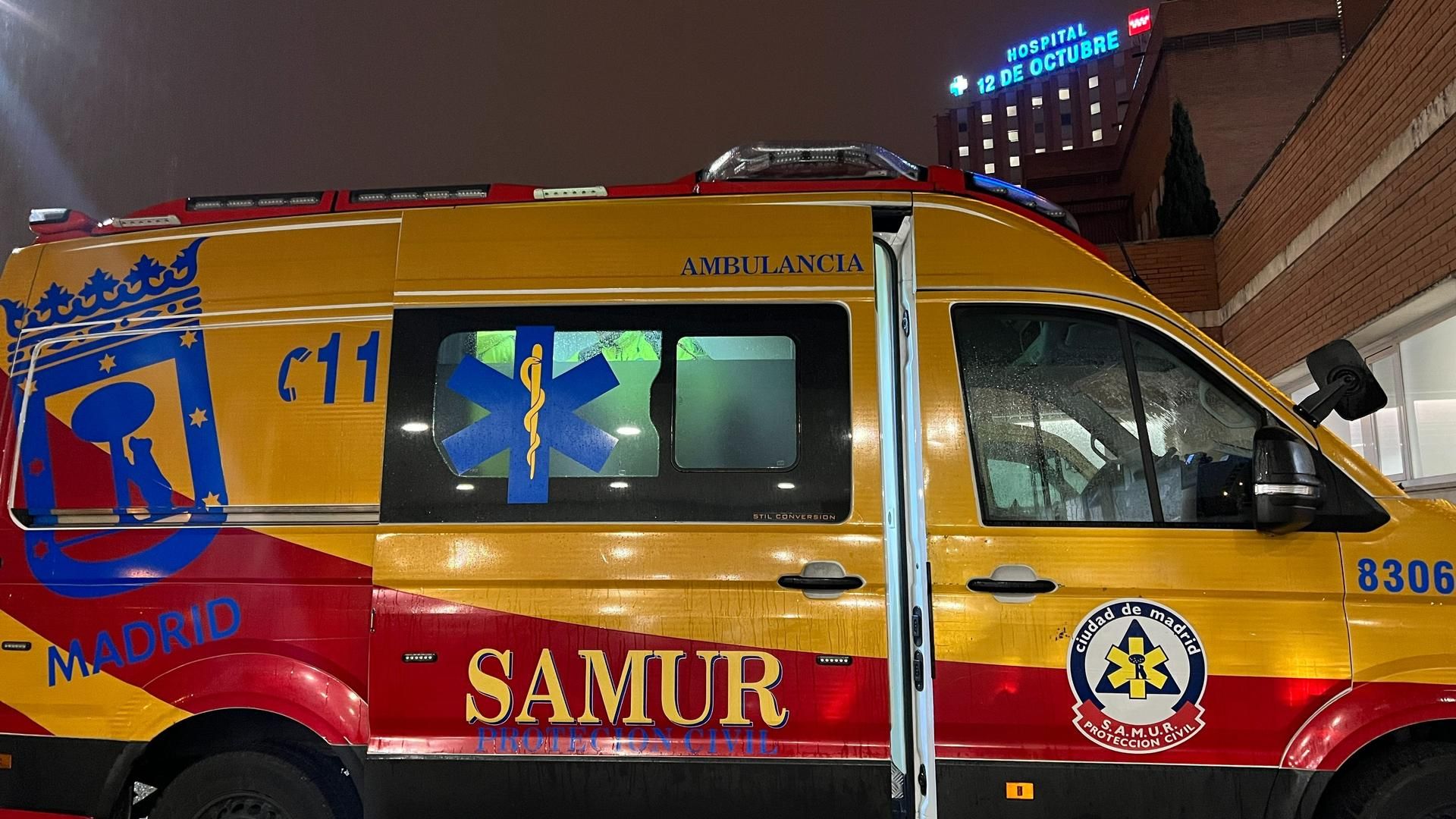 Ambulancia de SAMUR Protección Civil