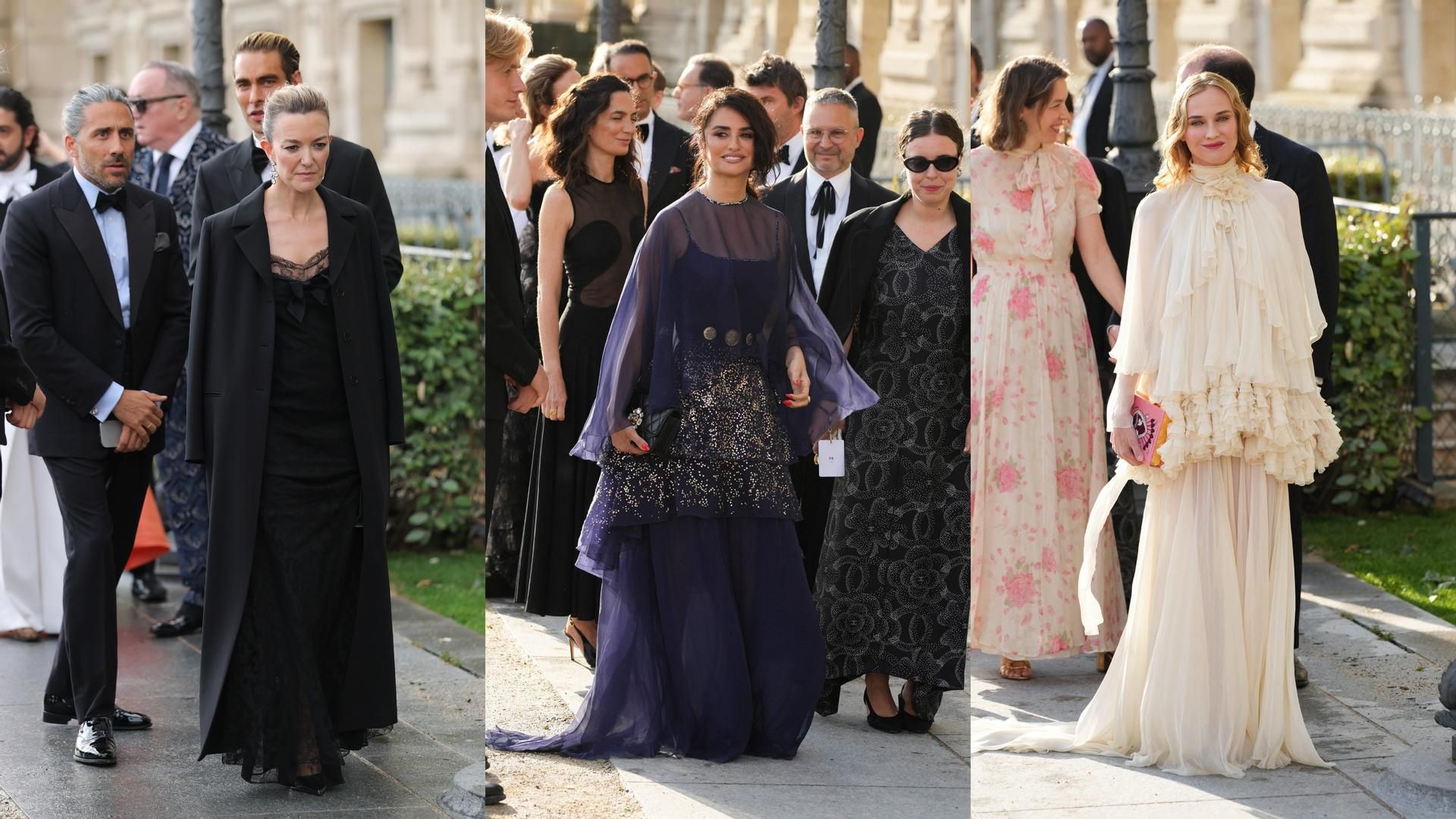Marta Ortega, Penélope Cruz y Diane Kruger, en un montaje de fotos Marta Ortega, Penélope Cruz y Diane Kruger, en un montaje de fotos