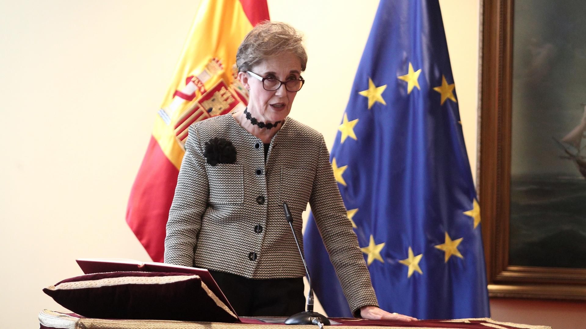 Paz Esteban, secretaria de Estado y directora del Centro Nacional de Inteligencia, CNI, durante su toma de posesión