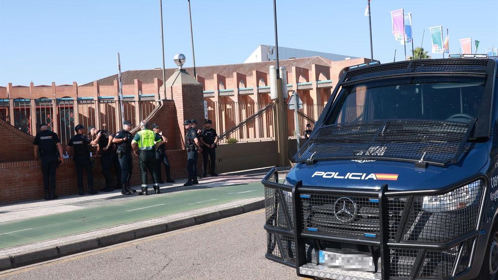 Agentes de la Policía Nacional durante el dispositivo de seguridad en la Cumbre de la ONU