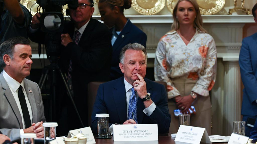 El enviado especial de Estados Unidos para Oriente Próximo, Steve Witkoff, durante una reunión del gabinete del presidente Donald Trump