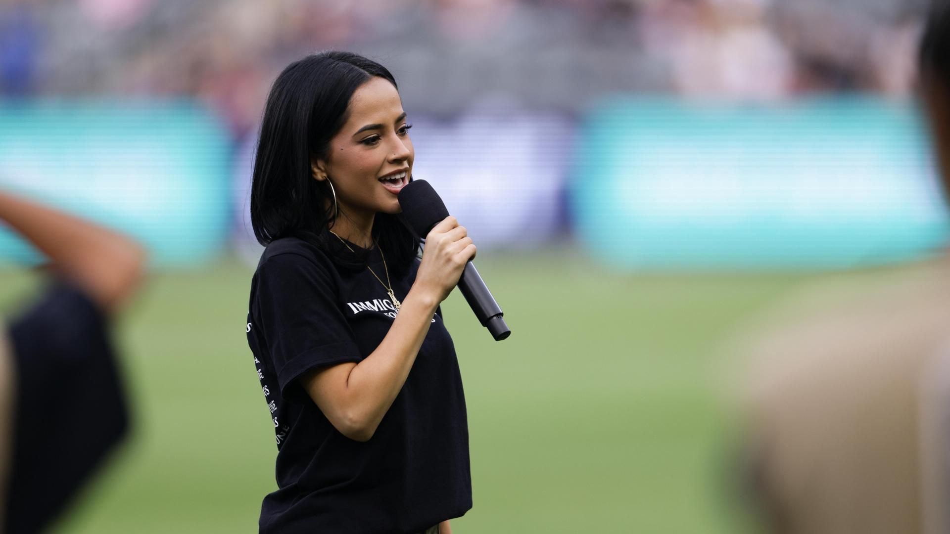 La cantante Becky G en Los Ángeles, EEUU