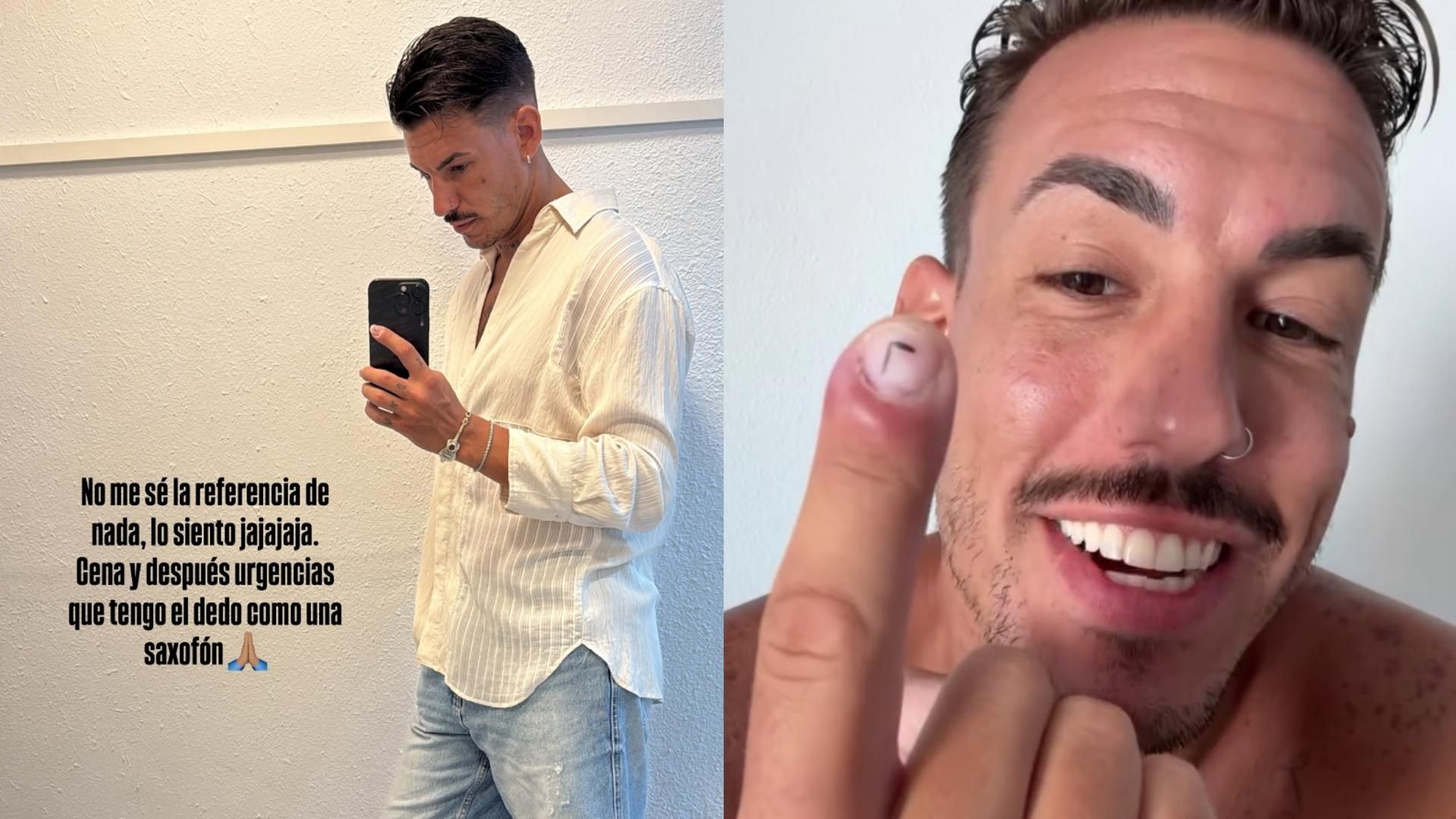 Luitingo acude al hospital con el dedo "reventado"