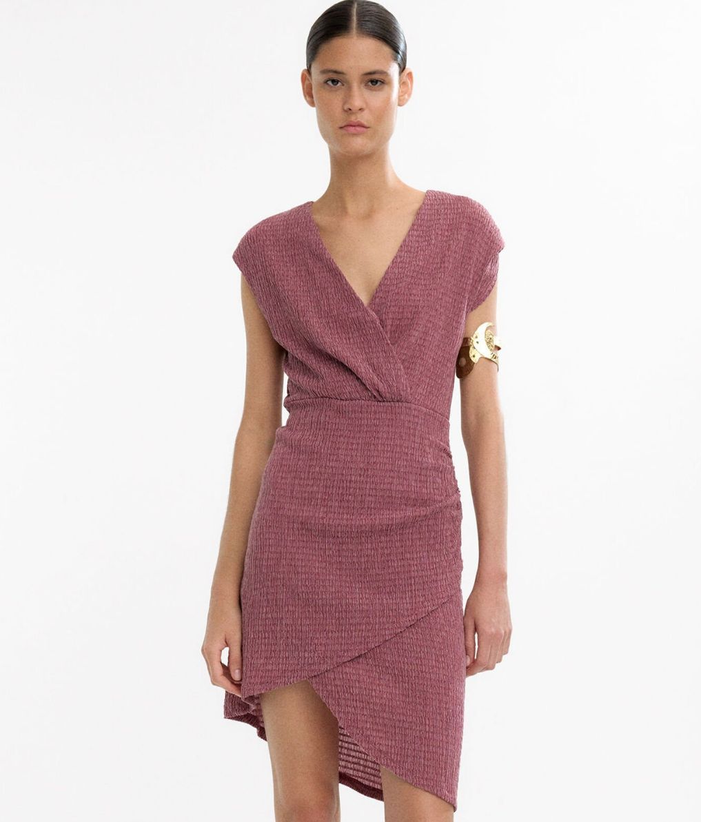Minivestido drapeado, de Parfois
