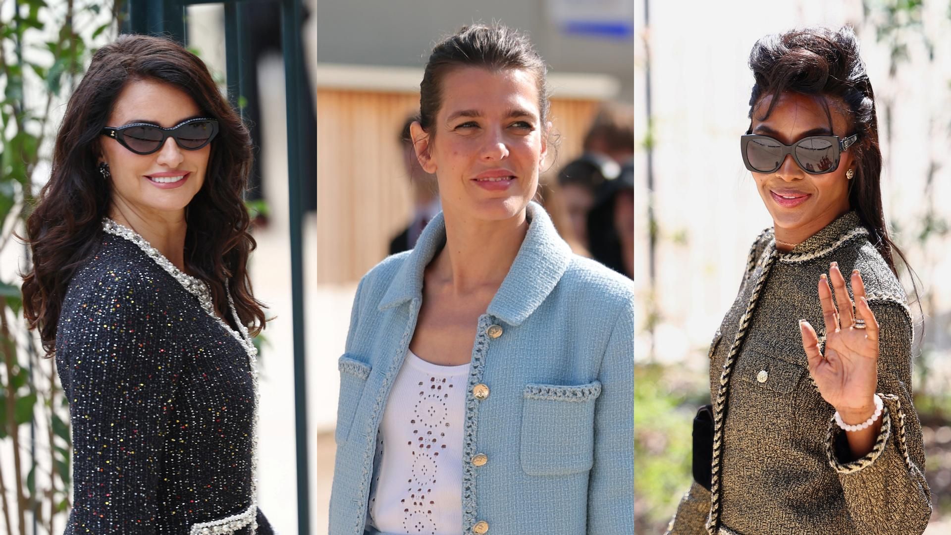 Penélope Cruz, Carlota Casiraghi y Naomi Campbell, en un montaje de fotos Penélope Cruz, Carlota Casiraghi y Naomi Campbell, en un montaje de fotos