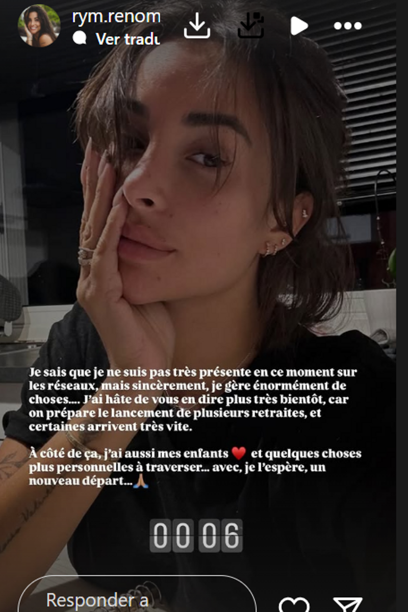 Rym Renom ha contado a sus seguidores cómo está llevando la espera de su resolución judicial