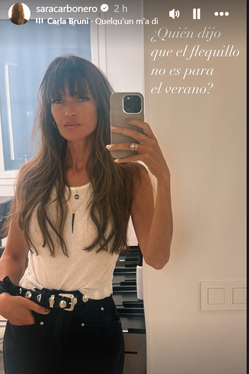 Sara Carbonero comparte que se ha cortado el flequillo