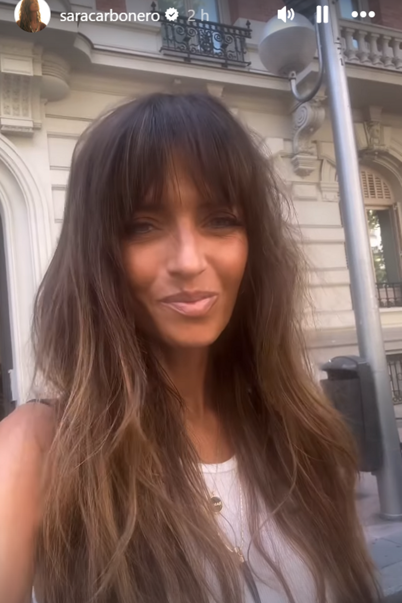 Sara Carbonero con flequillo