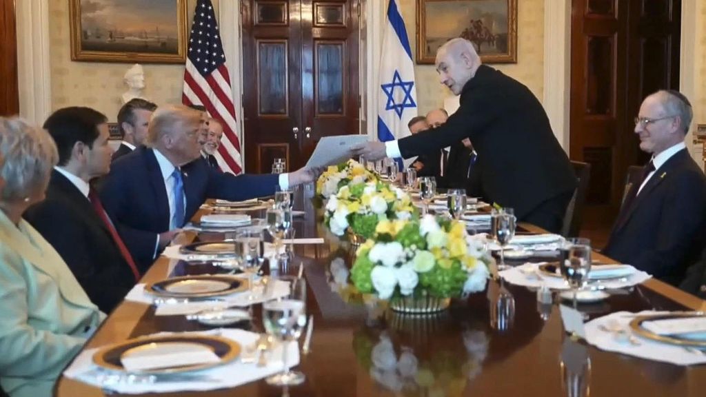 Trump y Netanyahu presumen de su alianza: el primer ministro israelí propone al magnate como Nobel de la Paz