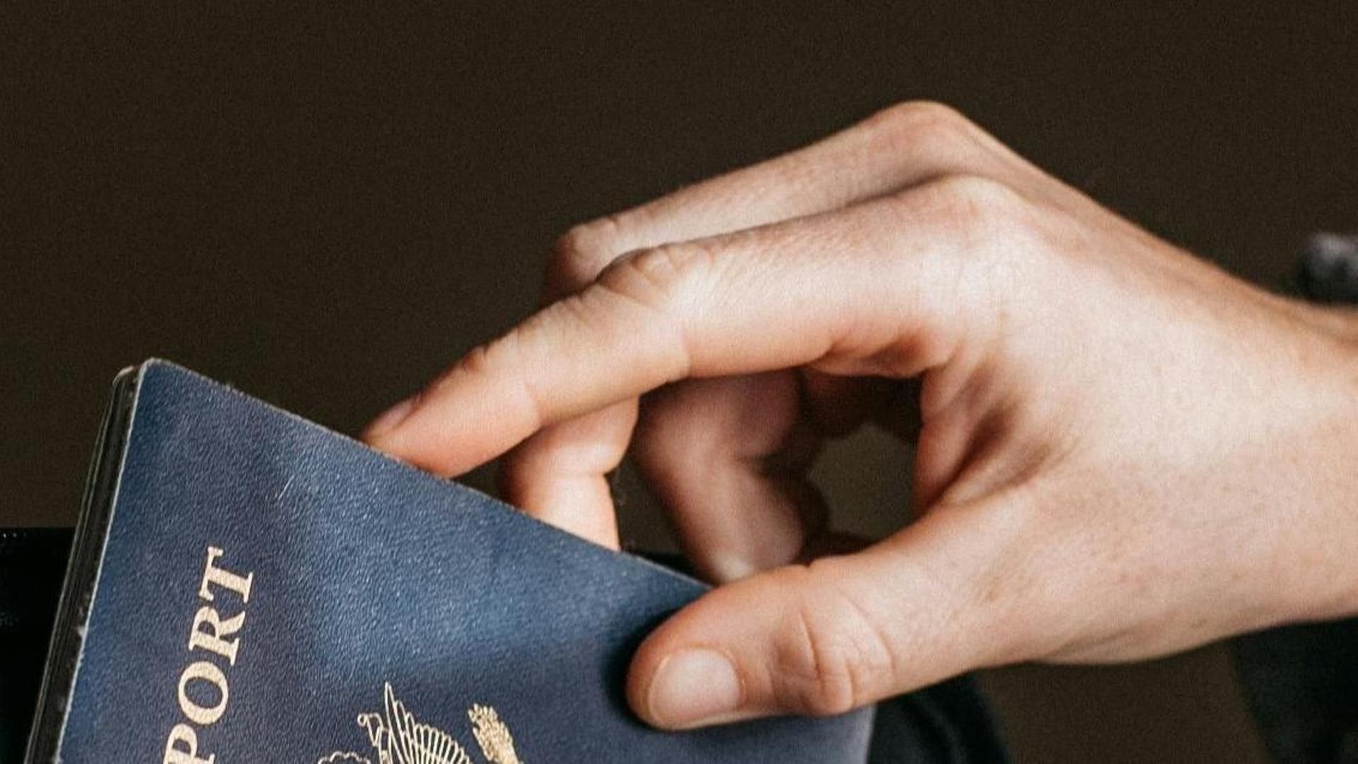 Imagen de archivo de un pasaporte