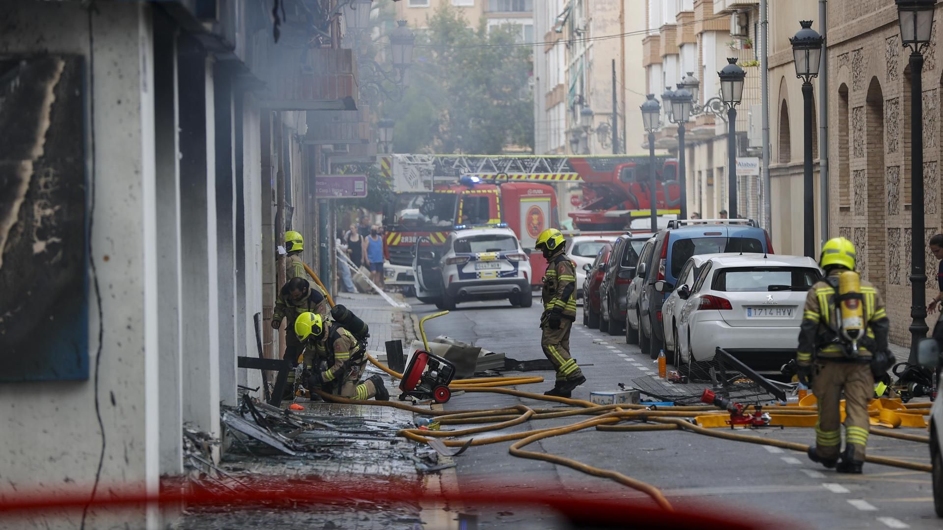 Incendio en la avenida del Puerto, Valencia